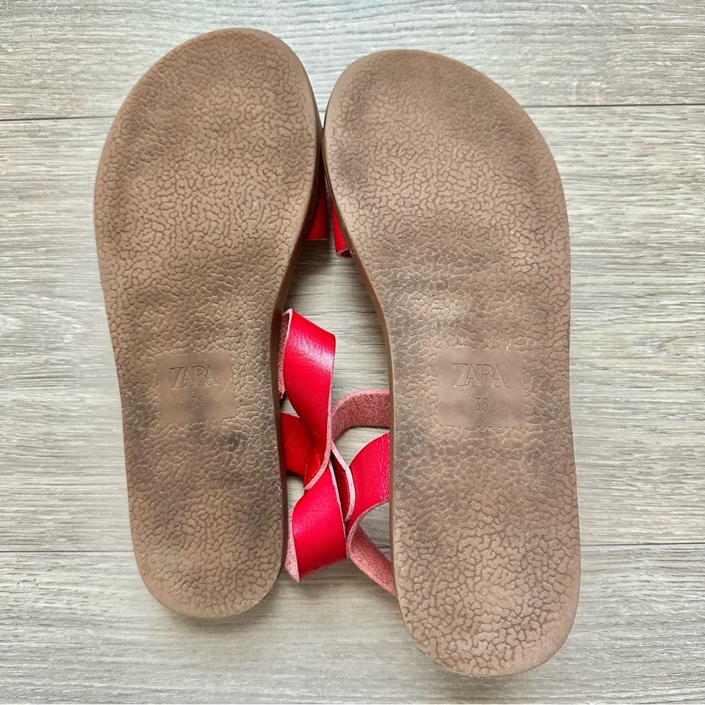 Zara Kids Red Sandals - Picture 6 of 7